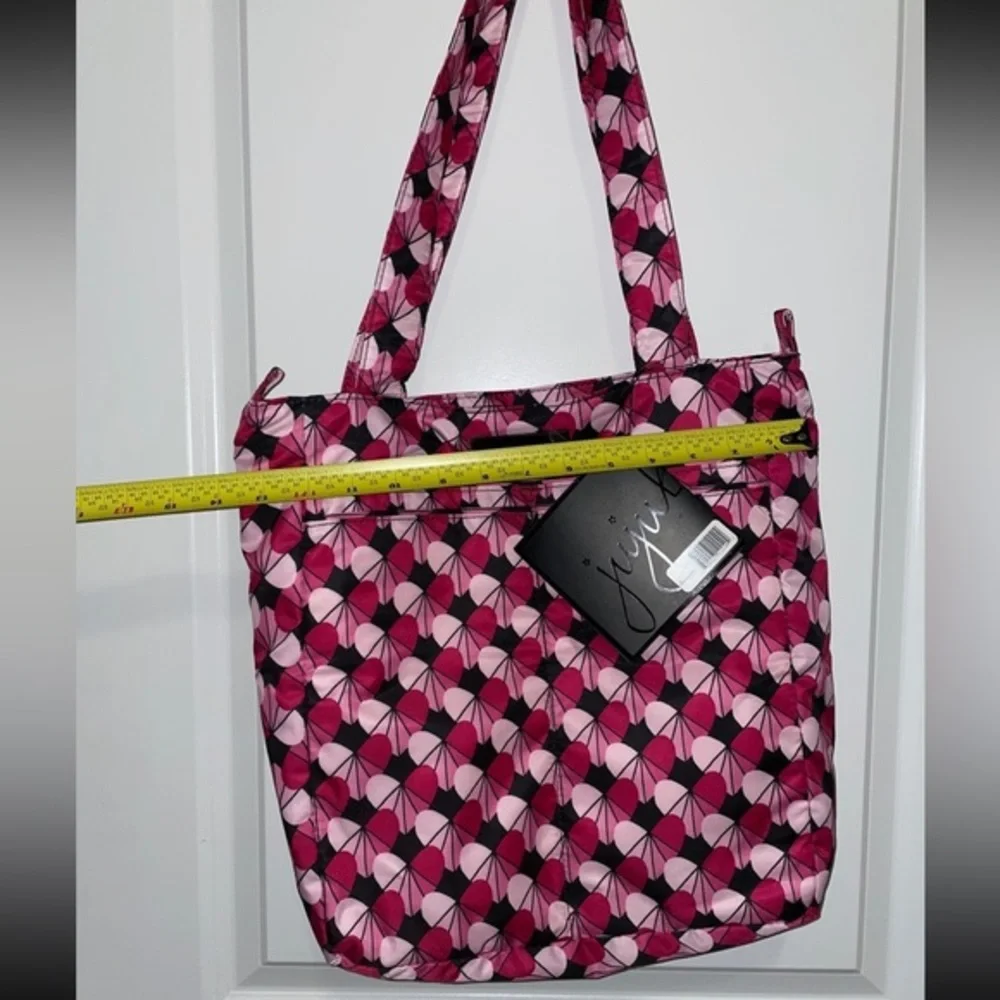 Ju-ju-be Onyx Heart Be Light Tote‎ Bag Pink Black NWT